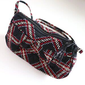 Vera Bradley Minsk Plaid Quilt Adjustable Strap Top Zip Lined Red Crossbody Bag